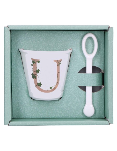 La Porcellana Bianca-Unico Bicchierino U C/Cucchiaino 75 CC Gb 75 Cm Gift Box