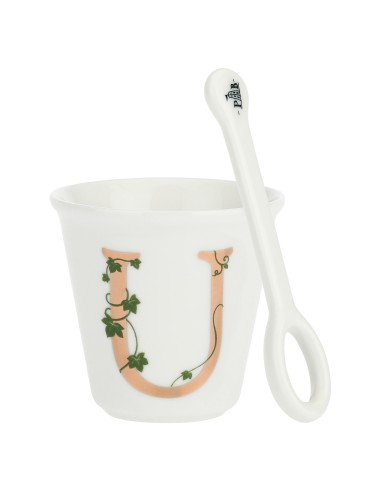 La Porcellana Bianca-Unico Bicchierino U C/Cucchiaino 75 CC Gb 75 Cm Gift Box
