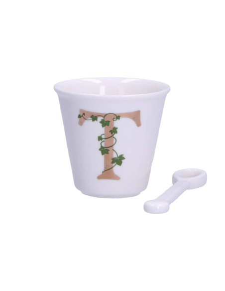 La Porcellana Bianca-Unico Bicchierino T C/Cucchiaino 75 CC Gb 75 Cm Gift Box
