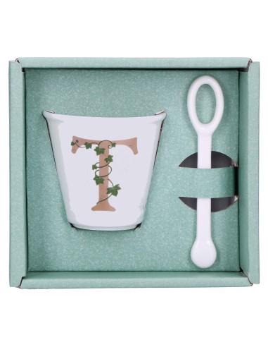 La Porcellana Bianca-Unico Bicchierino T C/Cucchiaino 75 CC Gb 75 Cm Gift Box