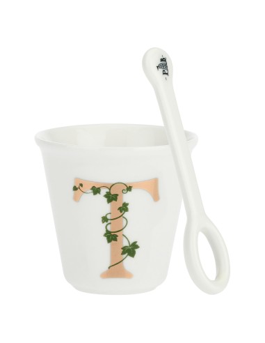 La Porcellana Bianca-Unico Bicchierino T C/Cucchiaino 75 CC Gb 75 Cm Gift Box