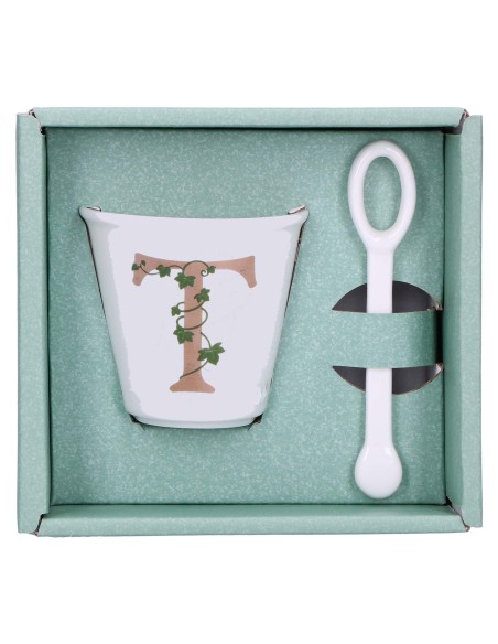 La Porcellana Bianca-Unico Bicchierino T C/Cucchiaino 75 CC Gb 75 Cm Gift Box
