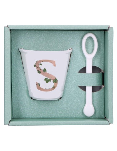 La Porcellana Bianca-Unico Bicchierino S C/Cucchiaino 75 CC Gb 75 Cm Gift Box