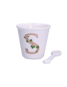 La Porcellana Bianca-Unico Bicchierino S C/Cucchiaino 75 CC Gb 75 Cm Gift Box