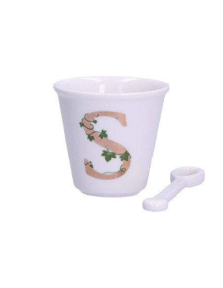 La Porcellana Bianca-Unico Bicchierino S C/Cucchiaino 75 CC Gb 75 Cm Gift Box