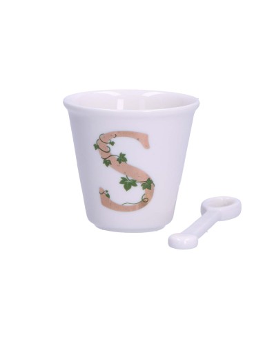 La Porcellana Bianca-Unico Bicchierino S C/Cucchiaino 75 CC Gb 75 Cm Gift Box