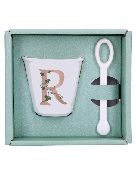 La Porcellana Bianca-Unico Bicchierino R C/Cucchiaino 75 CC Gb 75 Cm Gift Box