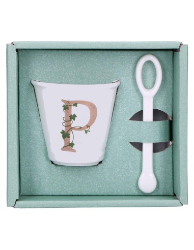 La Porcellana Bianca-Unico Bicchierino P C/Cucchiaino 75 CC Gb 75 Cm Gift Box