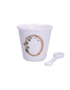 La Porcellana Bianca-Unico Bicchierino O C/Cucchiaino 75 CC Gb 75 Cm Gift Box