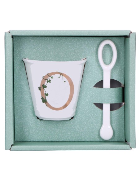 La Porcellana Bianca-Unico Bicchierino O C/Cucchiaino 75 CC Gb 75 Cm Gift Box