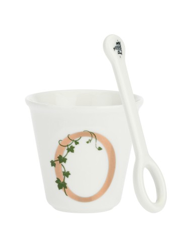 La Porcellana Bianca-Unico Bicchierino O C/Cucchiaino 75 CC Gb 75 Cm Gift Box