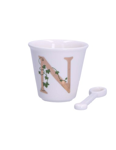 La Porcellana Bianca-Unico Bicchierino N C/Cucchiaino 75 CC Gb 75 Cm Gift Box