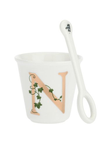 La Porcellana Bianca-Unico Bicchierino N C/Cucchiaino 75 CC Gb 75 Cm Gift Box