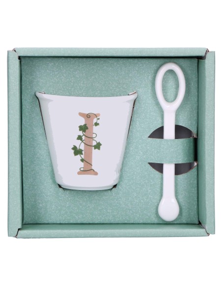 La Porcellana Bianca-Unico Bicchierino I C/Cucchiaino 75 CC Gb 75 Cm Gift Box