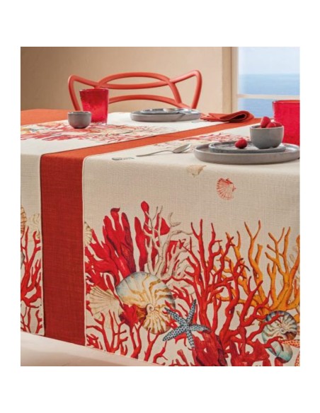 L'Oca Nera - Alghero - Runner Antimacchia cm 155 x 50, 2 posti