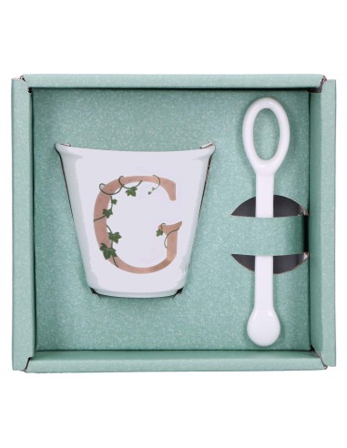 La Porcellana Bianca-Unico Bicchierino G C/Cucchiaino 75 CC Gb 75 Cm Gift Box