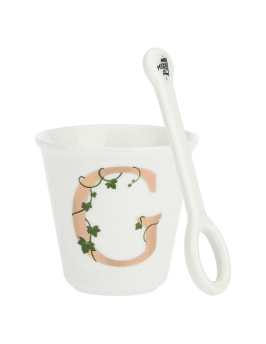 La Porcellana Bianca-Unico Bicchierino G C/Cucchiaino 75 CC Gb 75 Cm Gift Box