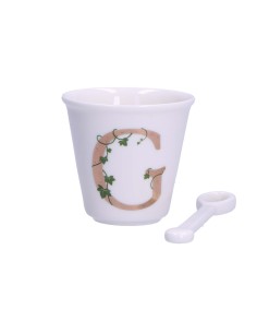 La Porcellana Bianca-Unico Bicchierino G C/Cucchiaino 75 CC Gb 75 Cm Gift Box