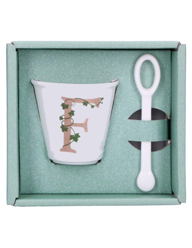 La Porcellana Bianca-Unico Bicchierino F C/Cucchiaino 75 CC Gb 75 Cm Gift Box