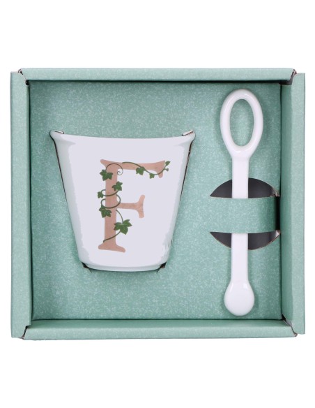 La Porcellana Bianca-Unico Bicchierino F C/Cucchiaino 75 CC Gb 75 Cm Gift Box