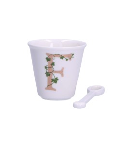 La Porcellana Bianca-Unico Bicchierino F C/Cucchiaino 75 CC Gb 75 Cm Gift Box