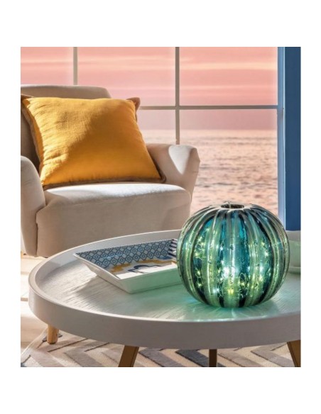 L'Oca Nera - Sfera Decorativa Urano cm Ø17,5x15h