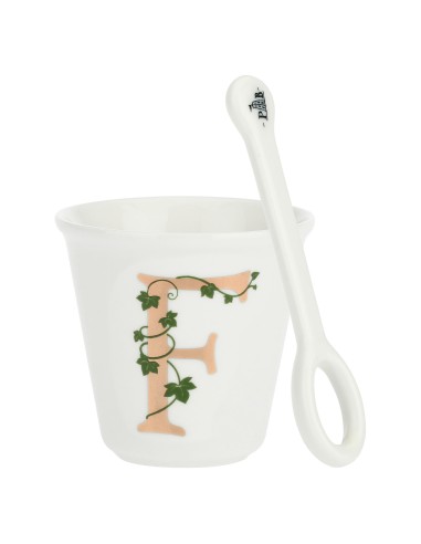 La Porcellana Bianca-Unico Bicchierino F C/Cucchiaino 75 CC Gb 75 Cm Gift Box