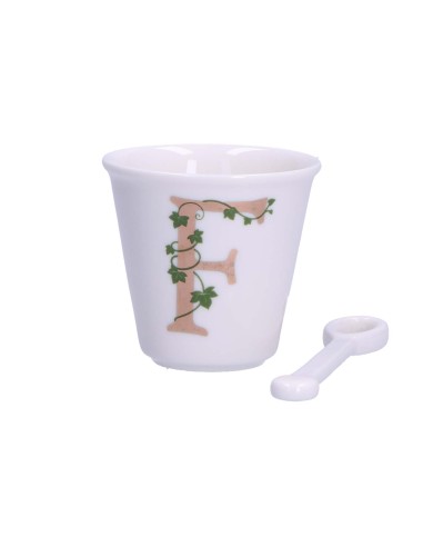 La Porcellana Bianca-Unico Bicchierino F C/Cucchiaino 75 CC Gb 75 Cm Gift Box