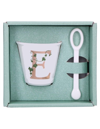 La Porcellana Bianca-Unico Bicchierino E C/Cucchiaino 75 CC Gb 75 Cm Gift Box