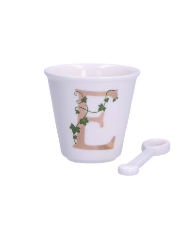 La Porcellana Bianca-Unico Bicchierino E C/Cucchiaino 75 CC Gb 75 Cm Gift Box