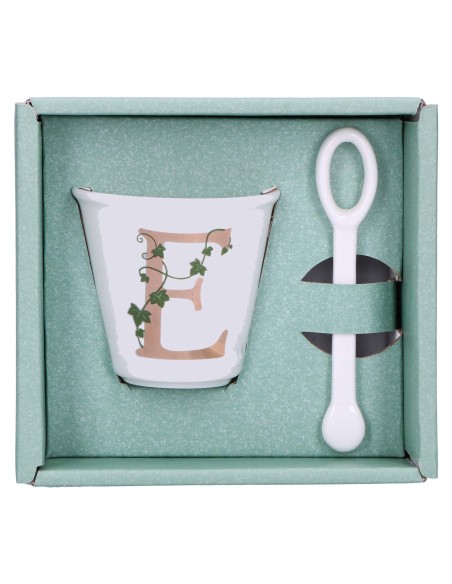 La Porcellana Bianca-Unico Bicchierino E C/Cucchiaino 75 CC Gb 75 Cm Gift Box