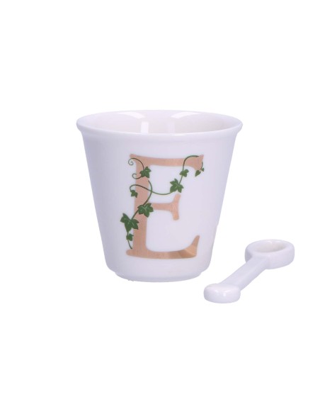 La Porcellana Bianca-Unico Bicchierino E C/Cucchiaino 75 CC Gb 75 Cm Gift Box