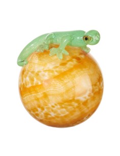 L'Oca Nera - Sfera Geco con Leds 17x17,5x21h