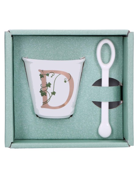 La Porcellana Bianca-Unico Bicchierino D C/Cucchiaino 75 CC Gb 75 Cm Gift Box