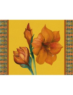 L'Oca Nera - Tovaglietta Rigida Gialla 39x29,5 - Amaryllis