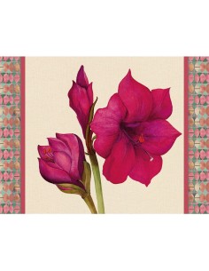 L'Oca Nera - Tovaglietta Rigida Avorio 39x29,5 - Amaryllis