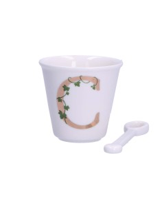 La Porcellana Bianca-Unico Bicchierino C C/Cucchiaino 75 CC Gb 75 Cm Gift Box