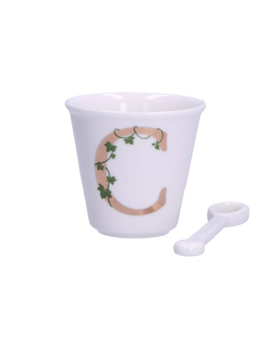 La Porcellana Bianca-Unico Bicchierino C C/Cucchiaino 75 CC Gb 75 Cm Gift Box
