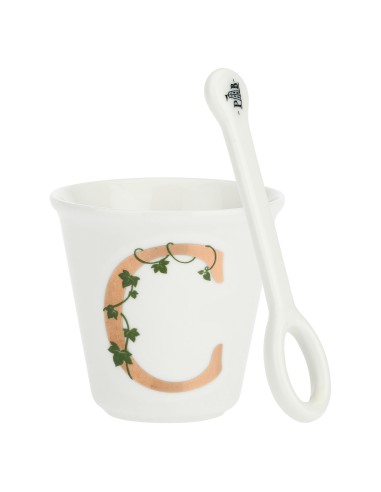 La Porcellana Bianca-Unico Bicchierino C C/Cucchiaino 75 CC Gb 75 Cm Gift Box