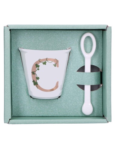 La Porcellana Bianca-Unico Bicchierino C C/Cucchiaino 75 CC Gb 75 Cm Gift Box