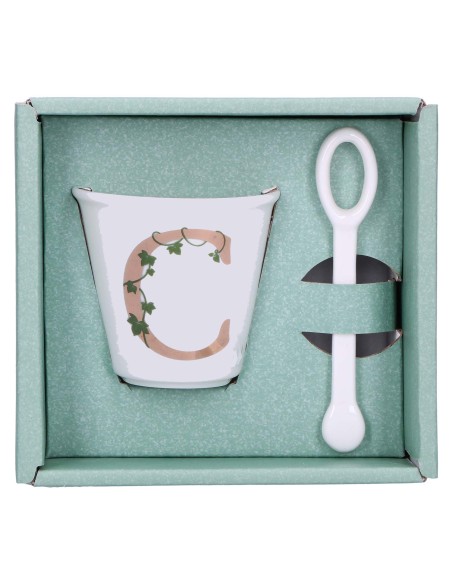La Porcellana Bianca-Unico Bicchierino C C/Cucchiaino 75 CC Gb 75 Cm Gift Box