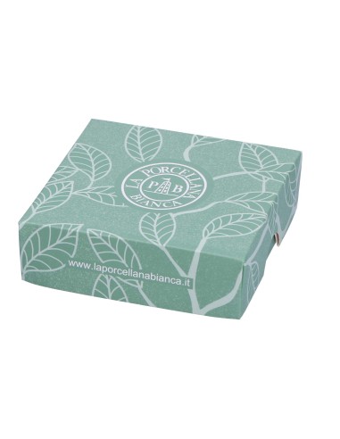 La Porcellana Bianca - Piattino Quadrato 't' Adorato 10x10 Cm con Gift Box
