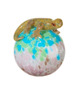 L'Oca Nera - Sfera Geco con Leds 17x17,5x21h