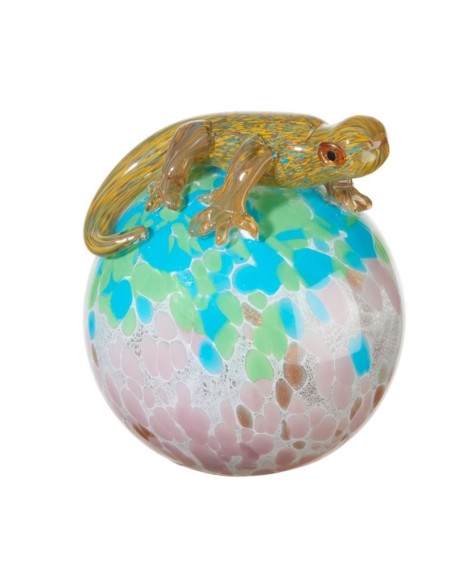 L'Oca Nera - Sfera Geco con Leds 17x17,5x21h