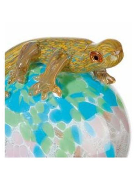 L'Oca Nera - Sfera Geco con Leds 17x17,5x21h