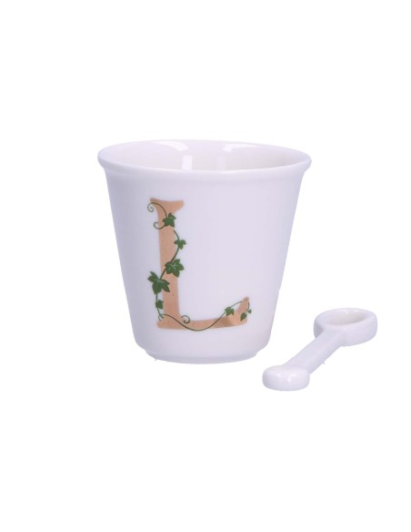 La Porcellana Bianca-Unico Bicchierino L C/Cucchiaino 75 CC Gb 75 Cm Gift Box