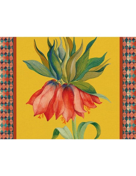 L'Oca Nera - Tovaglietta Rigida Gialla 39x29,5 - Fritillaria