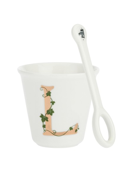 La Porcellana Bianca-Unico Bicchierino L C/Cucchiaino 75 CC Gb 75 Cm Gift Box