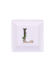 La Porcellana Bianca - Piattino Quadrato 'l' Adorato 10x10 Cm con Gift Box 2