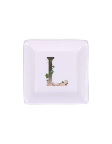 La Porcellana Bianca - Piattino Quadrato 'l' Adorato 10x10 Cm con Gift Box